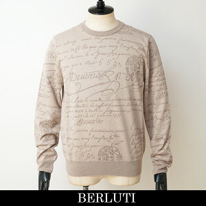 BERLUTI(�x�����b�e�B)�X�N���b�g �N���[�l�b�N�Z�[�^�[�x�[�W���nR29KRL247-001