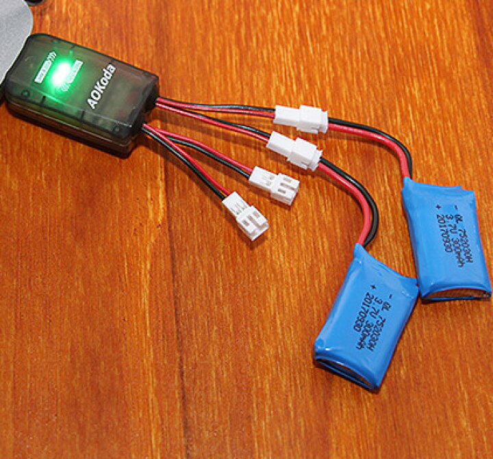 楽天市場】1S リポーバッテリー USB充電器 4CH 4.2V 4.35V LiPo/LiHV 