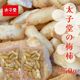 お菓子の太子堂◆おかき 梅柿 250g （125g×2パック）【送料無料】