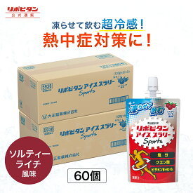 ソルティーライチ風味 アイススラリー 大正製薬 リポビタン 60袋 栄養ドリンク 飲み物 スポーツ ドリンク スポドリ 冷凍 熱中症対策 クエン酸 スポーツ飲料 アイス 栄養補給 水分補給 ランニング マラソン 部活 熱中症予防 清涼飲料