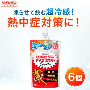 【公式】大正製薬 リポビタン アイススラリー Sports 6袋 りんご風味 栄養ドリンク 飲み物 スポーツ ドリンク スポドリ 冷凍 熱中症対策 クエン酸 スポーツ飲料 アイス 栄養補給 水分補給 ラン