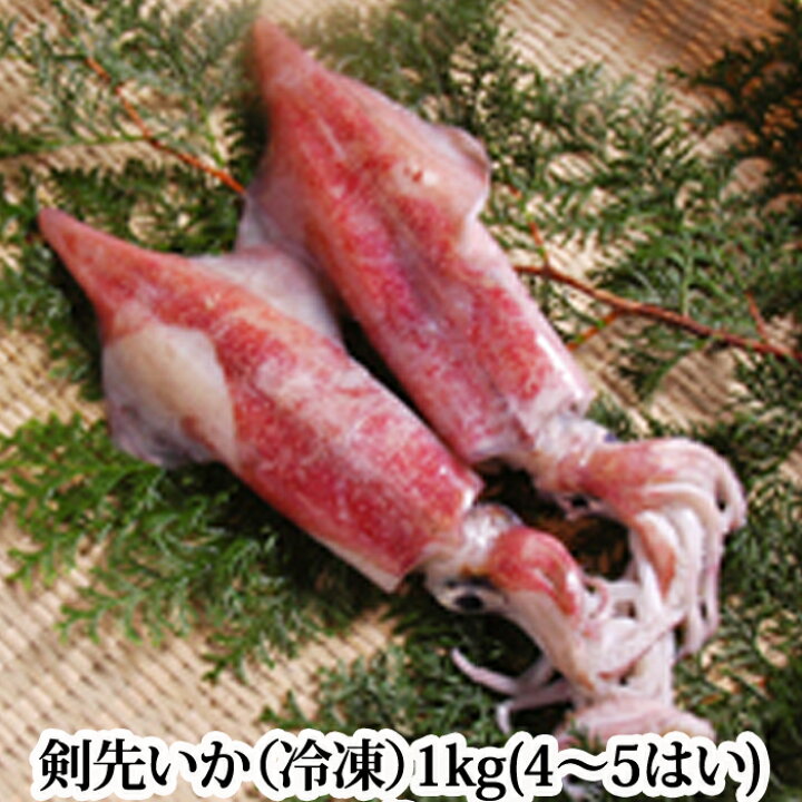 楽天市場 剣先 イカ 約1kg 冷凍 長崎県産 水いか みずいか 剣先 いか けんさきいか 白いか 赤いか 刺身 船凍 国産 瀬戸内たいたいｃｌｕｂ