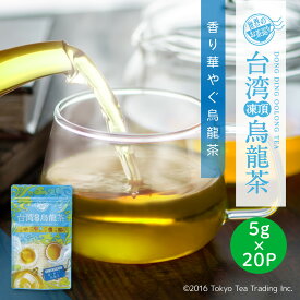 世界のお茶巡り 烏龍茶 ティーバッグ 台湾凍頂烏龍茶 台湾 手土産（台湾茶 中国茶 お徳用ティーバッグ ジャグ&ペットボトル用 水出し可 5g×20包）
