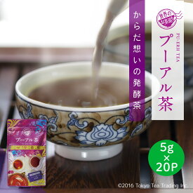 世界のお茶巡り プーアール茶 プーアル茶 ティーバッグ （黒茶 中国茶 台湾茶 お徳用ティーバッグ ジャグ&ペットボトル用 5g×20包）