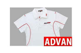 ADVAN ポロシャツ / ホワイト 品番：F1701 / F1702 / F1703 / F1704 / F1705 人気のアドバングッズ YOKOHAMA ヨコハマタイヤ