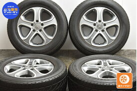 中古 メルセデスベンツ 純正 タイヤホイールセット 4本セット 18インチ 7.5J +63 PCD 130 P265/60R18 109H【 ブリヂストン 製 タイヤ付き】