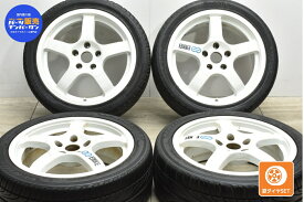 中古 エンケイ タイヤホイールセット 4本セット 17インチ 7JJ +45 PCD 114.3 215/45R17 87V【 ピレリ/ハンコック 製 タイヤ付き】