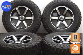 中古 4×4Engineering タイヤホイールセット 4本セット 18インチ 8J +25 PCD 139.7 LT285/70R18 127/124Q【 BFグッドリッチ 製 タイヤ付き】