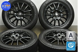 中古 MID シュナイダー スタッドレスタイヤホイールセット 4本セット 16インチ 6.5J +47 PCD 100 205/55R16 91Q【 ブリヂストン 製 スタッドレスタイヤ付き】