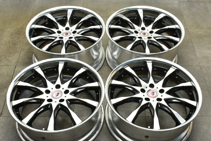 楽天市場】中古 ホイール WORK 4本セット 20インチ 8.5J +45 PCD 114.3  