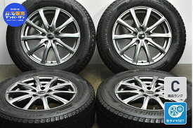 中古 マナレイスポーツ スタッドレスタイヤホイールセット 4本セット 17インチ 7J +37 PCD 114.3 225/65R17 102Q【 ブリヂストン 製 スタッドレスタイヤ付き】