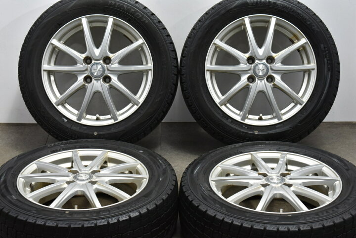 中古 Weds スタッドレスタイヤホイールセット 4本セット 15インチ 5.5J 