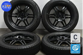 中古 社外 スタッドレスタイヤホイールセット 4本セット 15インチ 4.5J +20 6J +15 PCD 112.5 145/65R15 72Q 175/55R15 77Q【 ブリヂストン 製 スタッドレスタイヤ付き】