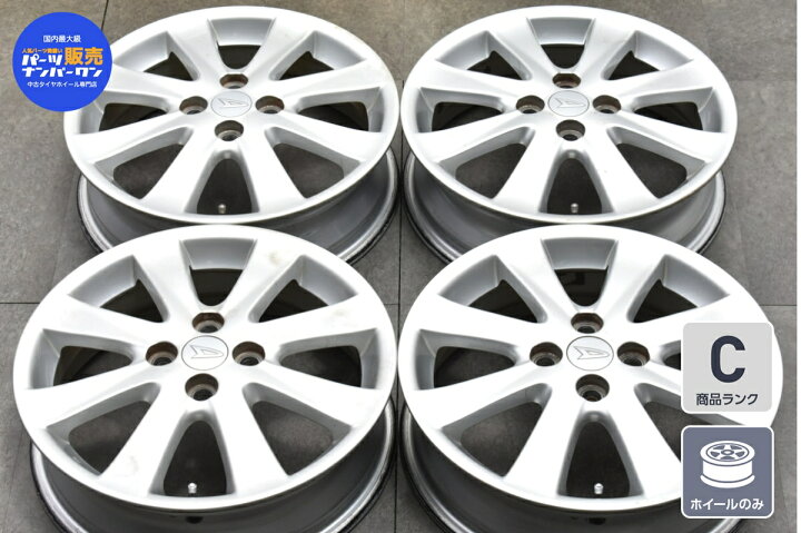 楽天市場】中古 ホイール ダイハツ 純正 4本セット 16インチ 4.5J +45  