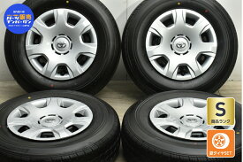 中古 トヨタ純正 タイヤホイールセット 4本セット 15インチ 6J +35 PCD 139.7 195/80R15 107/105S LT【 ブリヂストン 製 タイヤ付き】