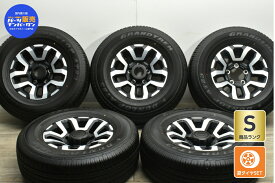 中古 トヨタ純正 タイヤホイールセット 5本セット 16インチ 7J ±0 PCD 150 265/70R16 112S【 ダンロップ 製 タイヤ付き】