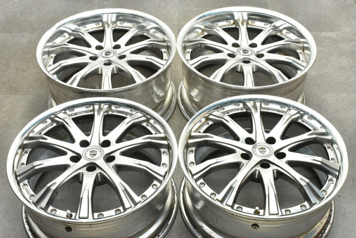 楽天市場】中古 ホイール WORK 4本セット 19インチ 8.5J +43 9.5J +48 