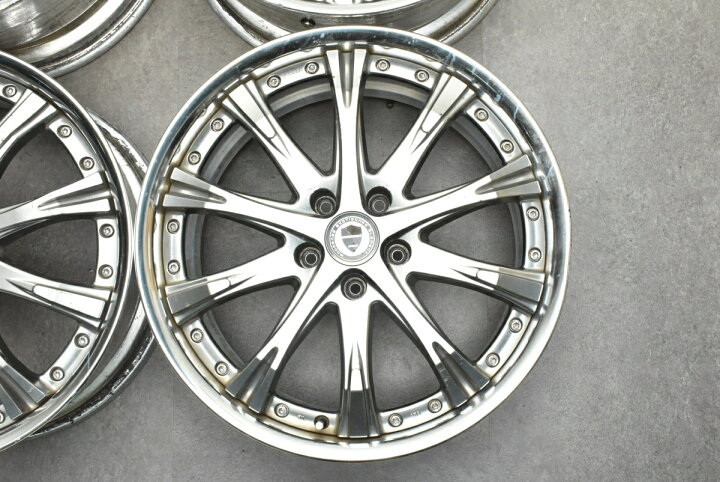 楽天市場】中古 ホイール WORK 4本セット 19インチ 8.5J +43 9.5J +48 