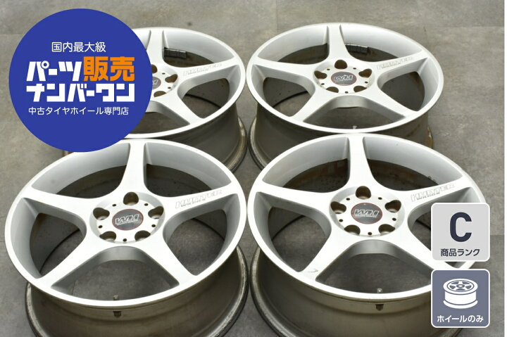 楽天市場】中古 ホイール WILCOX 4本セット 17インチ 7J +48 PCD 114.3 