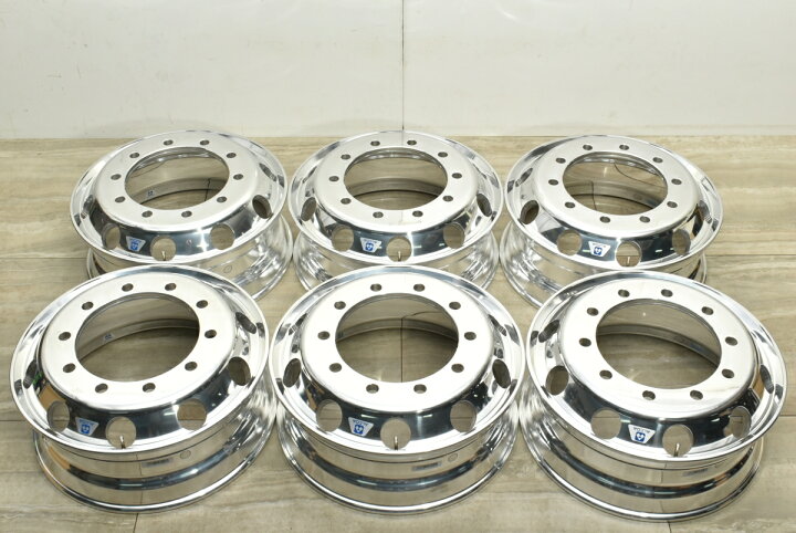 楽天市場】中古 ホイール アルコア 6本セット 22.5インチ 7.5J +162 