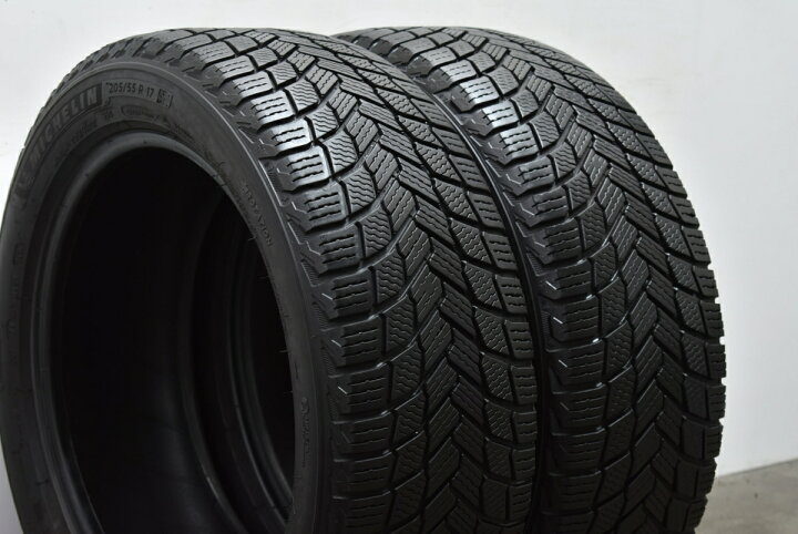 楽天市場】中古 ミシュラン スタッドレスタイヤ 2本セット 205/55R17 