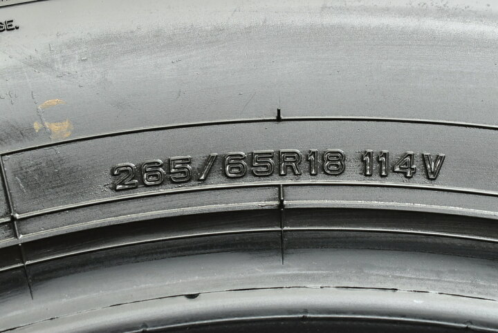 楽天市場】中古 2024年製 ダンロップ タイヤ 4本セット 265/65R18 114V 