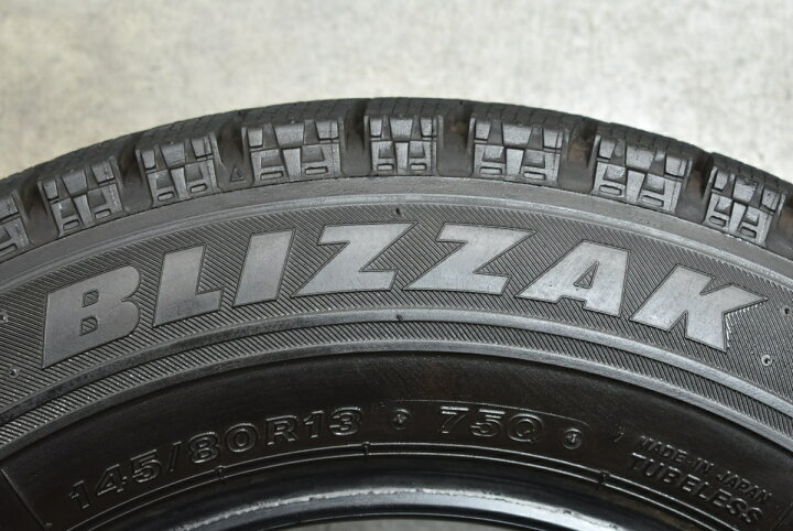 楽天市場】中古 ブリヂストン スタッドレスタイヤ 4本セット 145/80R13 