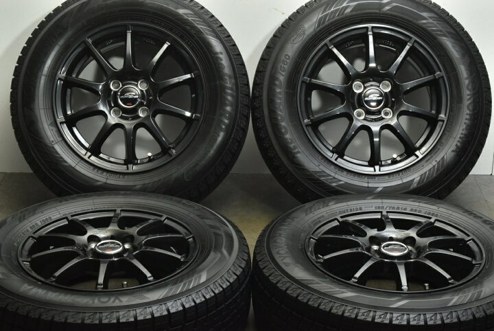 楽天市場】中古 MID スタッドレスタイヤホイールセット 4本セット 14 