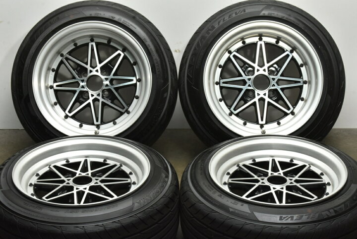 楽天市場】中古 ワーク タイヤホイールセット 4本セット 15インチ 9J + 