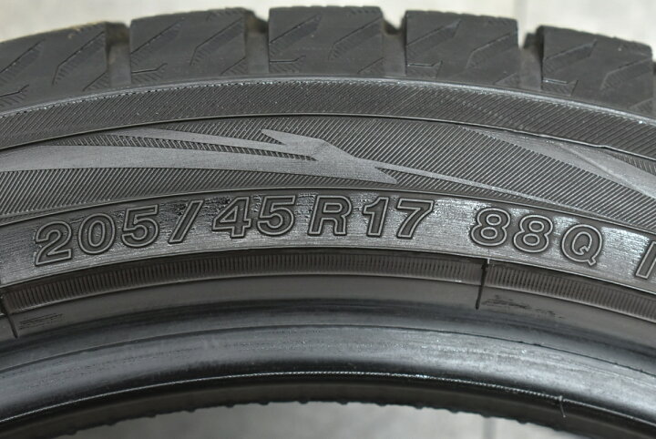 楽天市場】中古 ヨコハマ スタッドレスタイヤ 4本セット 205/45R17 88Q 
