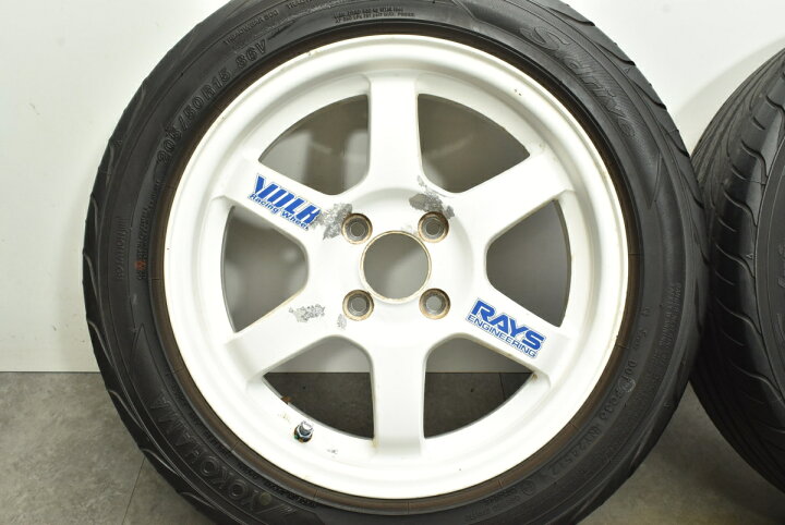 楽天市場】中古 RAYS ボルクレーシング TE37 タイヤホイールセット 4本 