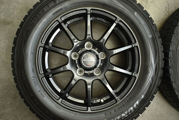 楽天市場】中古 MID スタッドレスタイヤホイールセット 4本セット 15 