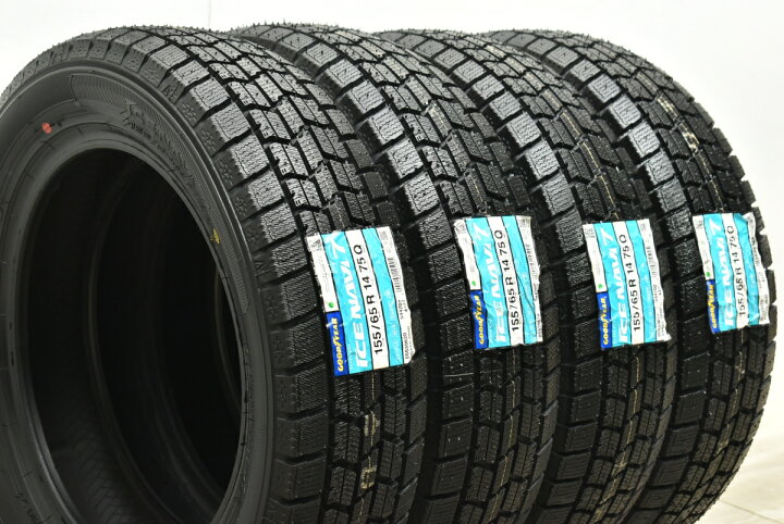 楽天市場】中古 グッドイヤー スタッドレスタイヤ 4本セット 155/65R14 