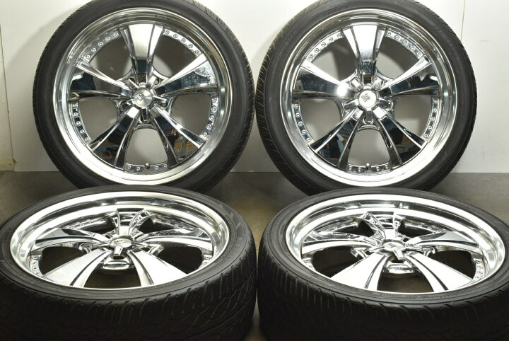 楽天市場】中古 WORK タイヤホイールセット 4本セット 24インチ 10J + 