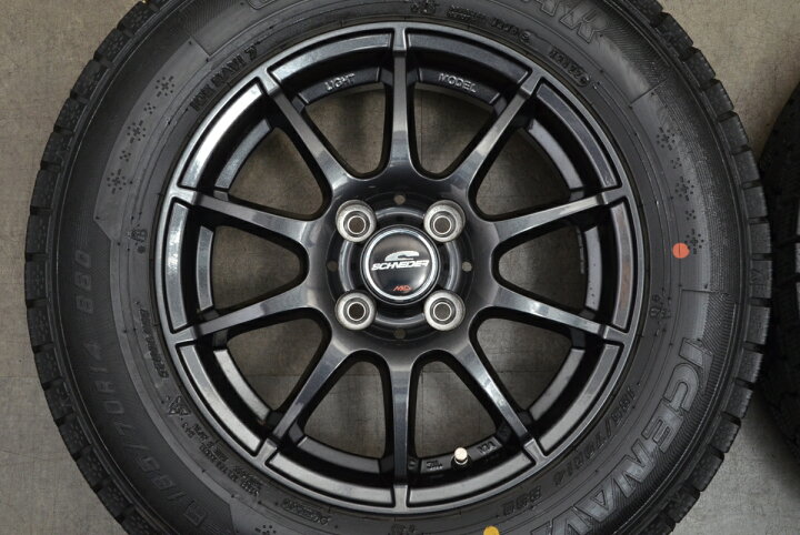 楽天市場】中古 MID スタッドレスタイヤホイールセット 4本セット 14 