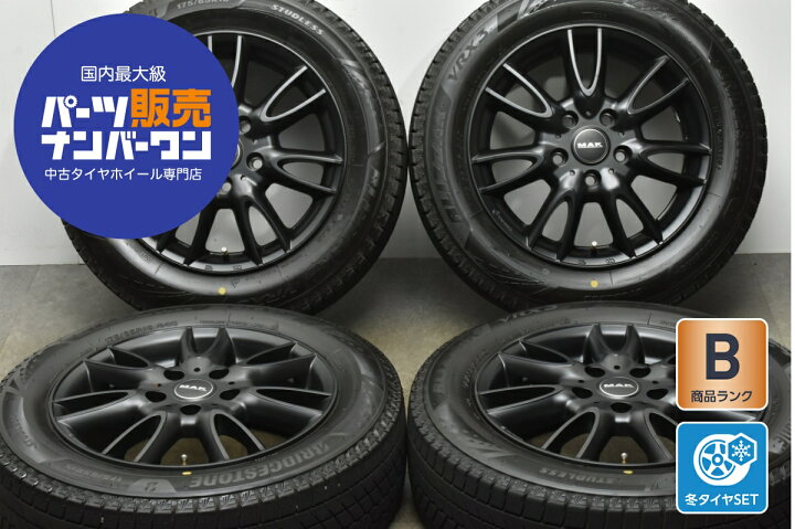 楽天市場】中古 MAK スタッドレスタイヤホイールセット 4本セット 15 