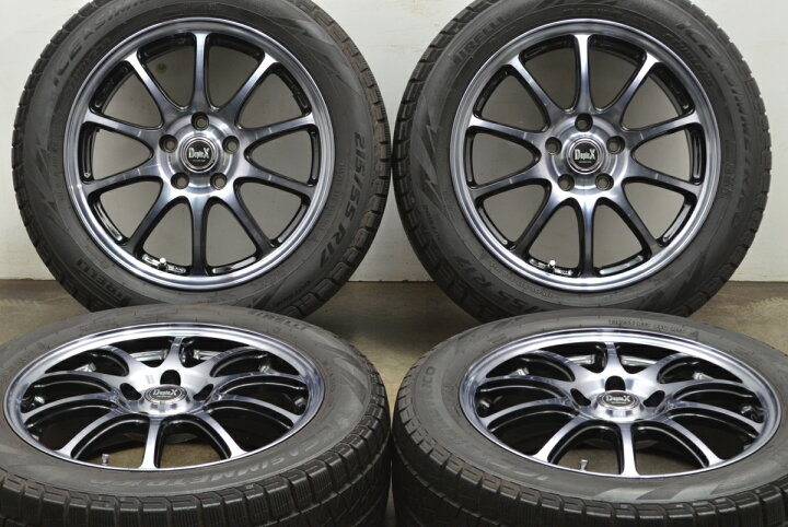 楽天市場】中古 MID スタッドレスタイヤホイールセット 4本セット 17 
