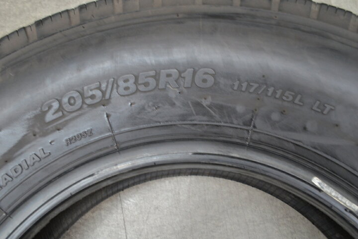 楽天市場】中古 ブリヂストン タイヤ 6本セット 205/85R16 117/115L LT 