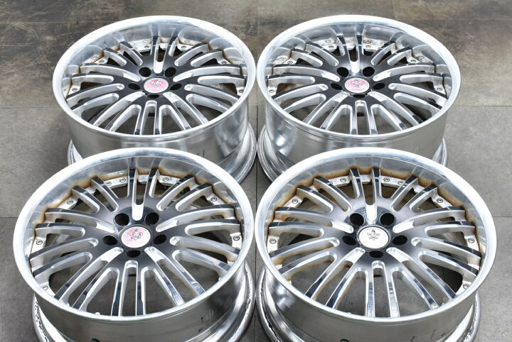 楽天市場】中古 ホイール WORK 4本セット 19インチ 8.5J×19+40 PCD 