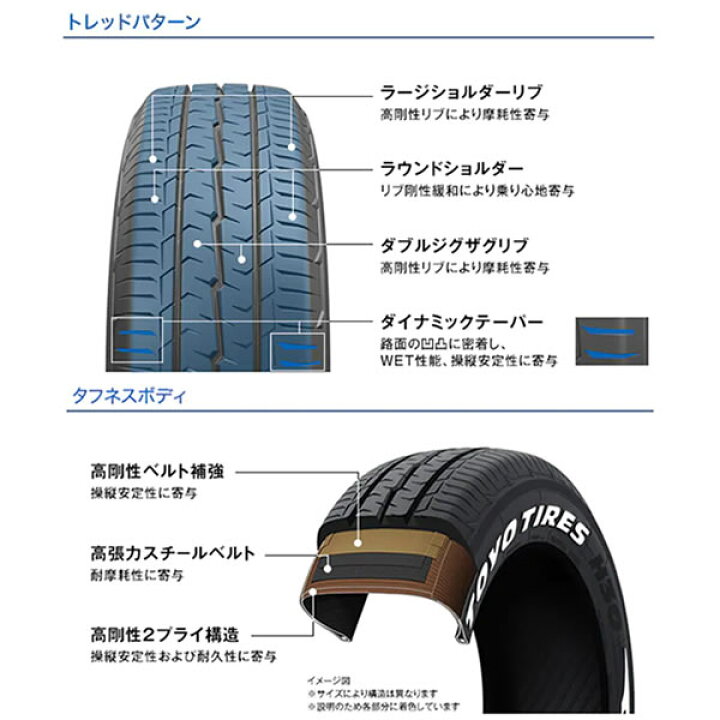 楽天市場】トーヨータイヤ H30 215/65R16 C 109/107R TOYO TIRES 