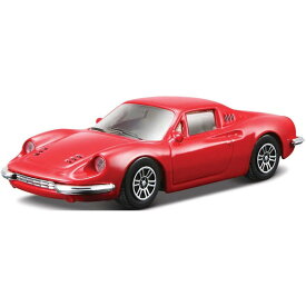 トミカプレゼンツ ブラーゴ レース＆プレイシリーズ 1:43 ディ－ノ 246 GT(赤)【スーパーSAIL】