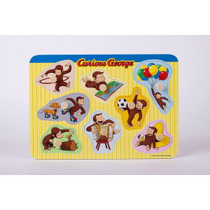 おさるのジョージ 木製かたちあわせパズル ~ジョージとあそぼう~ VG16