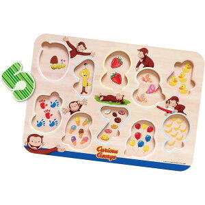 ヴィットハート おさるのジョージ 木製すうじパズル VG4