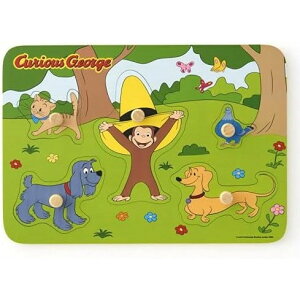 おさるのジョージ 木製えあわせパズル ~ジョージとのりもの~ VG15