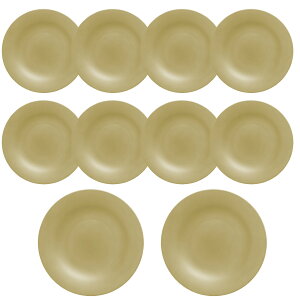 【おトクな業務用セット】プレート 26cm 10枚セット 日本製 プラスチック 食洗機対応 電子レンジ対応 食器 皿 大皿 おしゃれ 軽い 子供 黒 ブラック ブラウン ベージュ rebirth (リバース) ナチュ