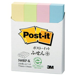 |XgCbg 14mm×75mm ӂ FA\[g 100×4pbh |XgECbg ӂ 560RP-K Post-it ӂ 3M X[G ʏSӂ S