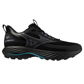 Mizuno ミズノ ランニングシューズ ウエーブライダーGTX 3 メンズ 2E ブラック/ライトパープル/ブルー J1GC2577