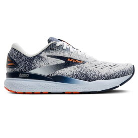 BROOKS ブルックス ランニングシューズ ゴースト16 ホワイト／オレンジ ジョギング マラソン BRM4183-W/OR