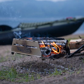 【4/20限定！クーポン利用で5%OFF】 FOLBOT フォルボット Bonfire Stand ボンファイヤースタンド 焚き火台 組み立て簡単 コンパクト 軽量 五徳、ケース付属 キャンプ FT-BFS00006