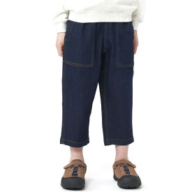 【4/10限定!クーポン利用で5%OFF】 Gramicci グラミチ KIDS DENIM LOOSE TAPERED PANT キッズデニムルーズテーパード パンツ 120cm 130cm ジュニア 子供 2023年秋冬 ワンウォッシュ G507-DMJ-K